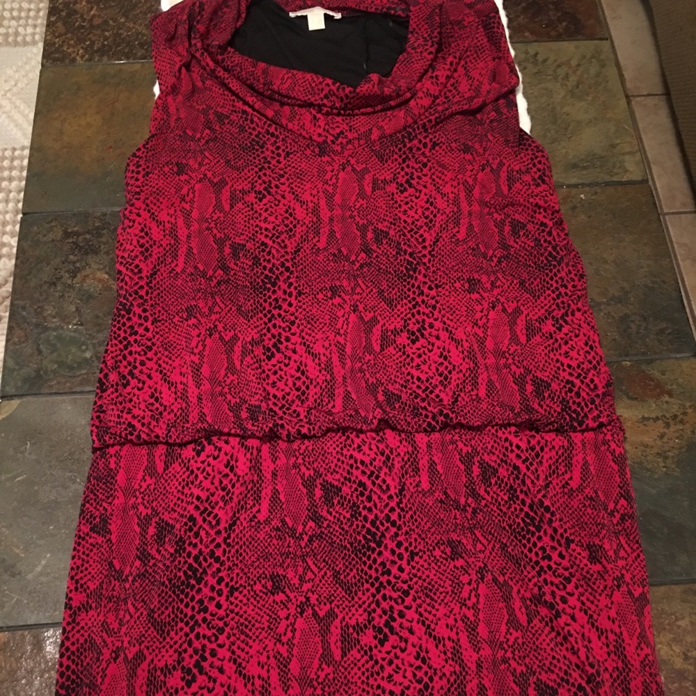 XL Michael Kors dress red snake print